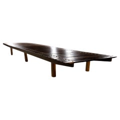Brazilian Modern "Mucki" Bench in Hardwood by Sergio Rodrigues, c. 1958