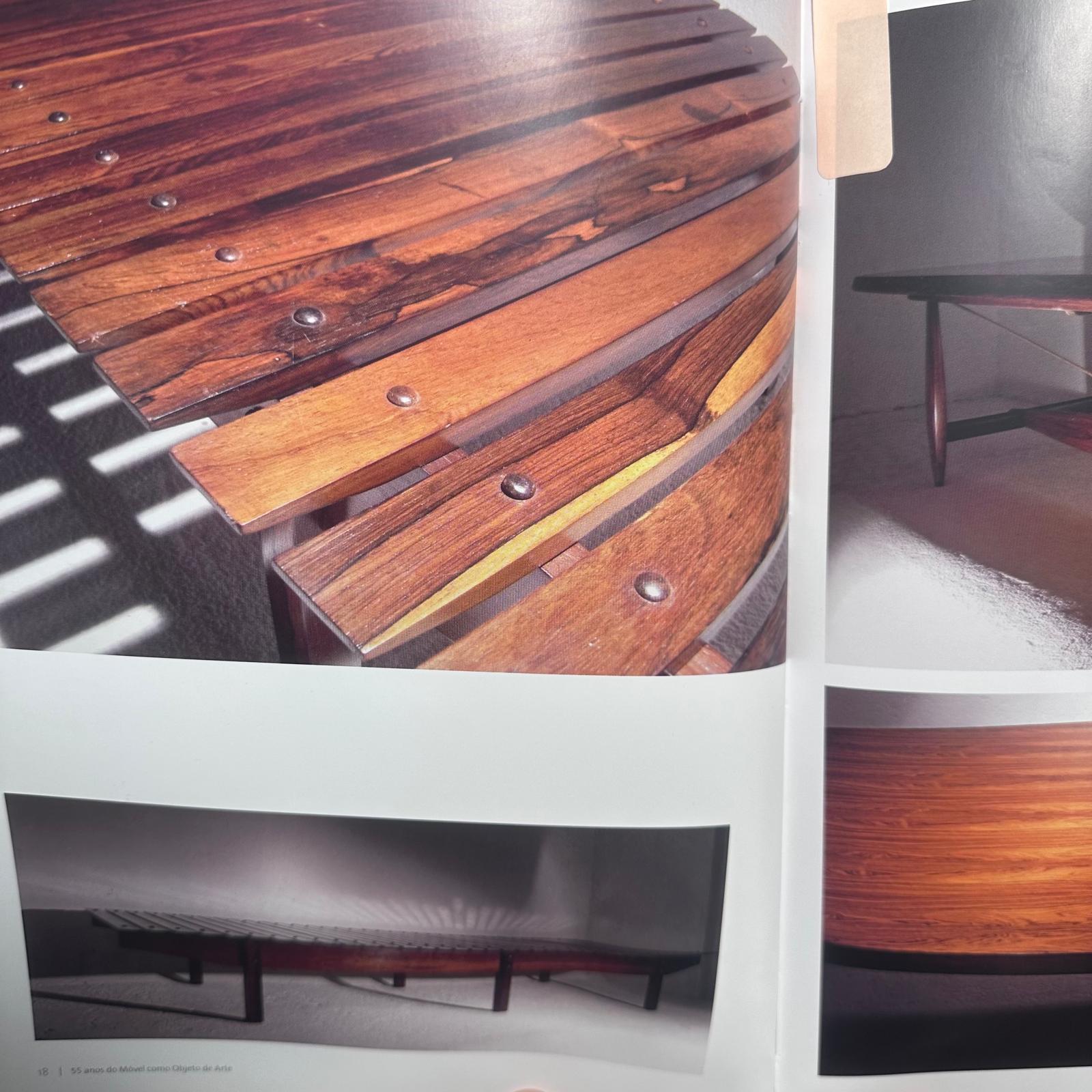 Brazilian Modern Mucki Bench in Hardwood by Sergio Rodrigues, c. 1960 8