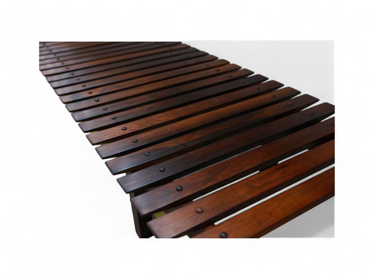 20th Century Brazilian Modern Mucki Bench in Hardwood by Sergio Rodrigues, c. 1960