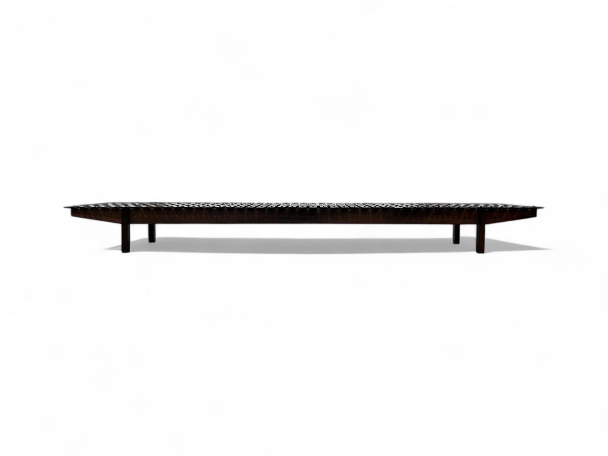 Brazilian Modern Mucki Bench in Hardwood by Sergio Rodrigues, c. 1960 1