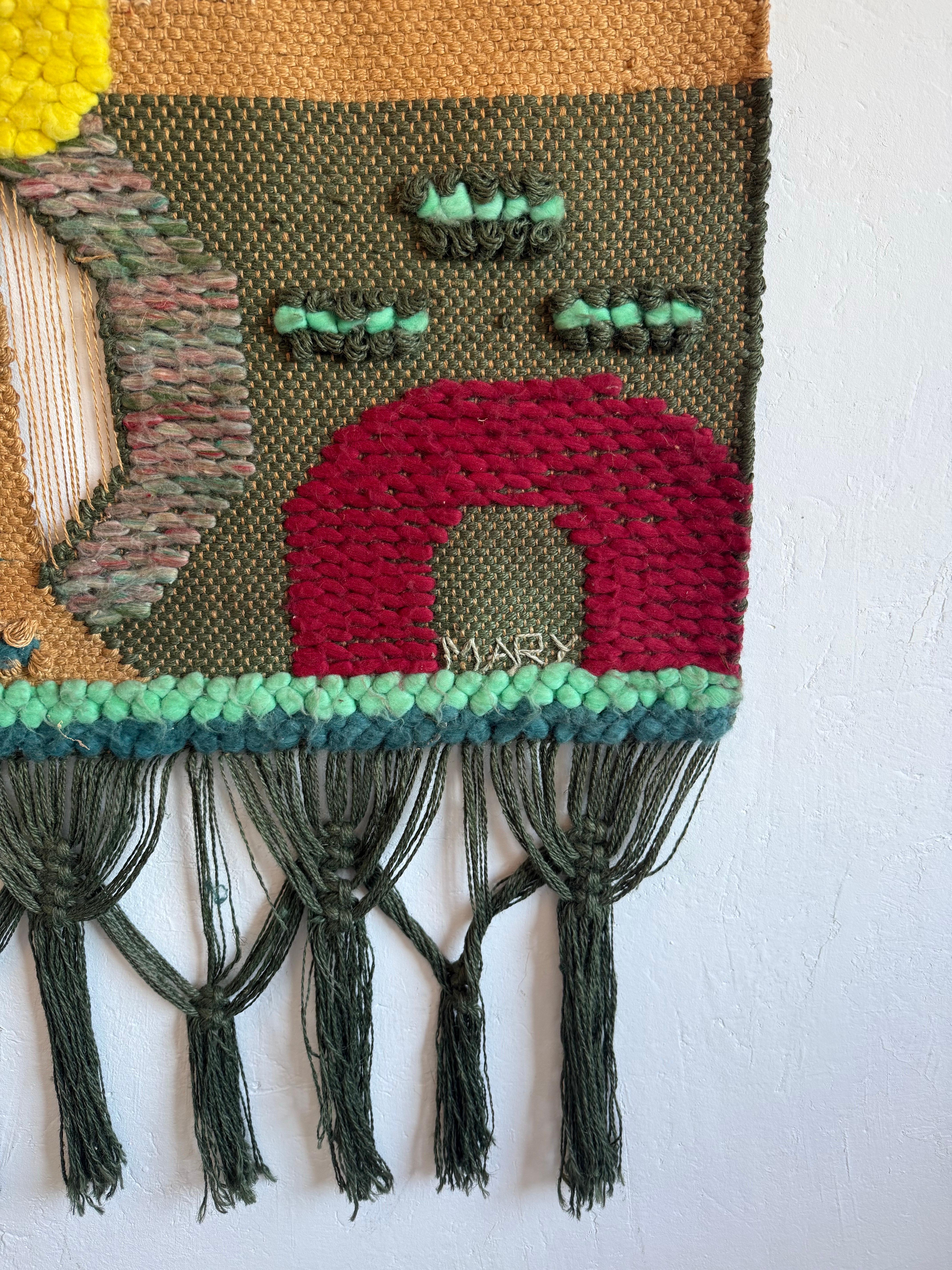 Brazilian Modern Natural Fiber Wall Art Tapestry, 1980s For Sale 2