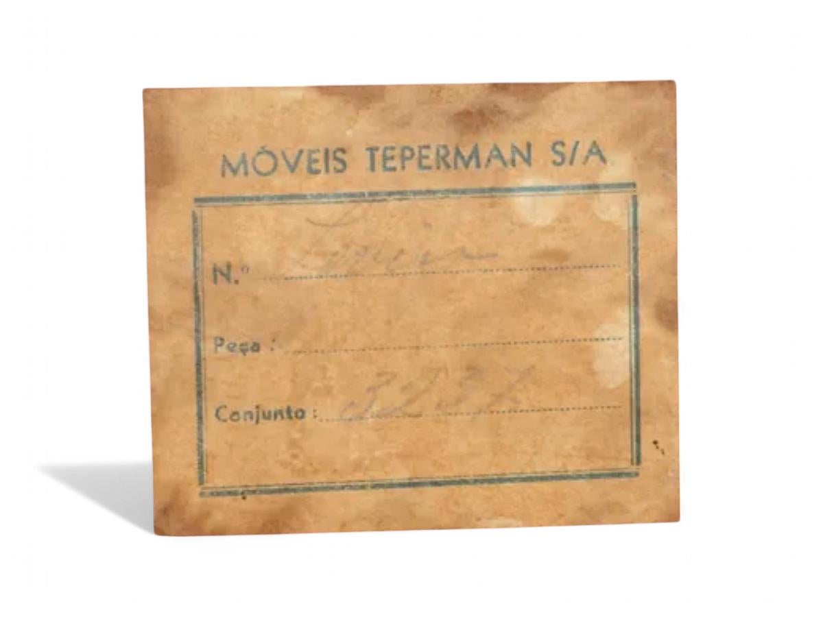 Mesillas de noche modernas brasileñas con cajón en madera dura, Tepperman, años 50, Brasil 3