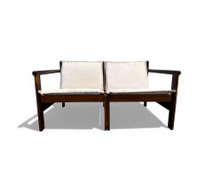 Brazilian Modern "Ouro Preto" Loveseat in Imbuia, Michel Arnoult, 1960s