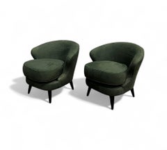 Coppia di poltrone brasiliane moderne Concha in Greene & Greene, Joaquim Tenreiro, 1960