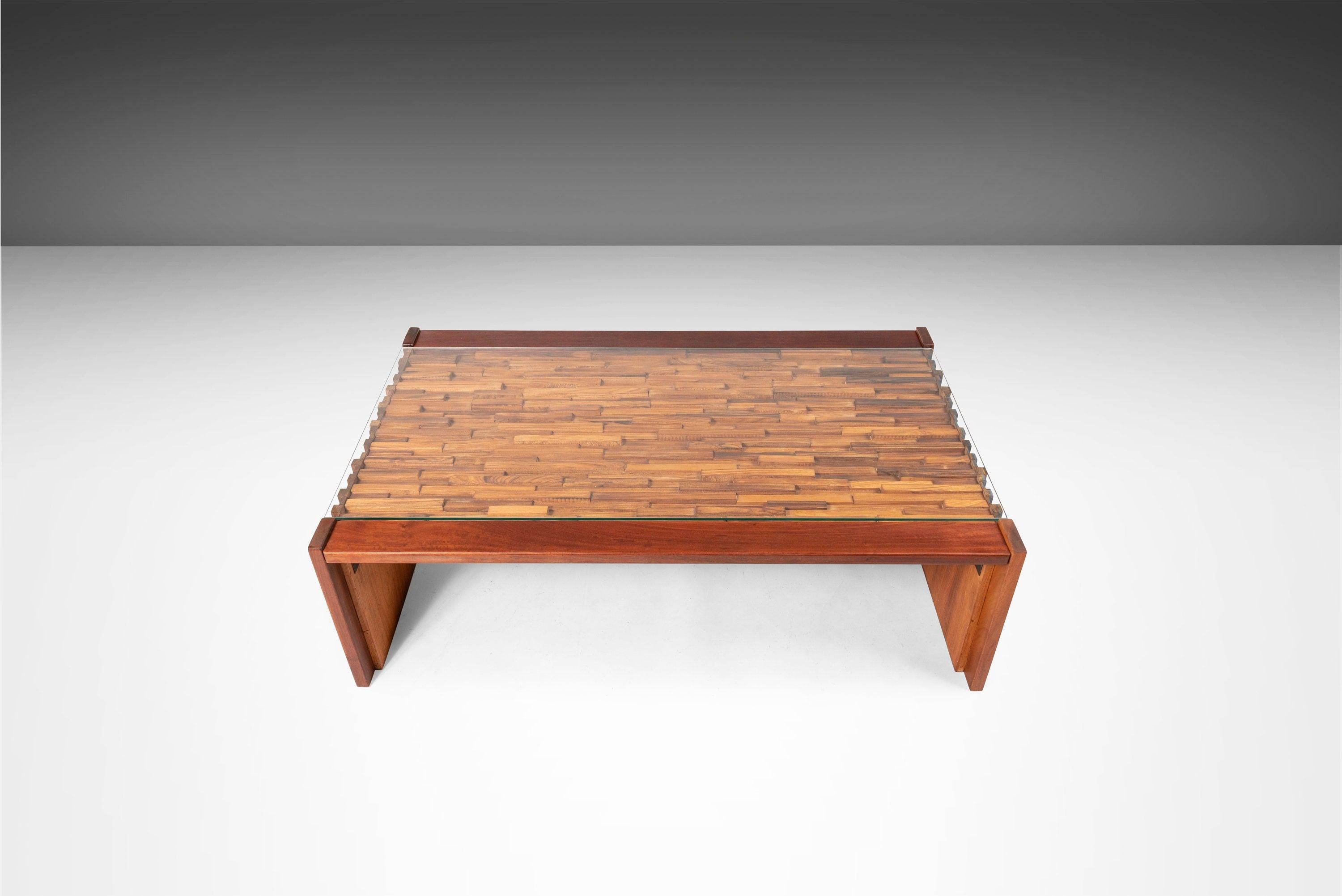 Late 20th Century Brazilian Modern Percival Lafer Coffee Long Coffee Table, c. 1970's For Sale