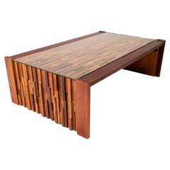 Retro Brazilian Modern Percival Lafer Coffee Long Coffee Table, c. 1970's