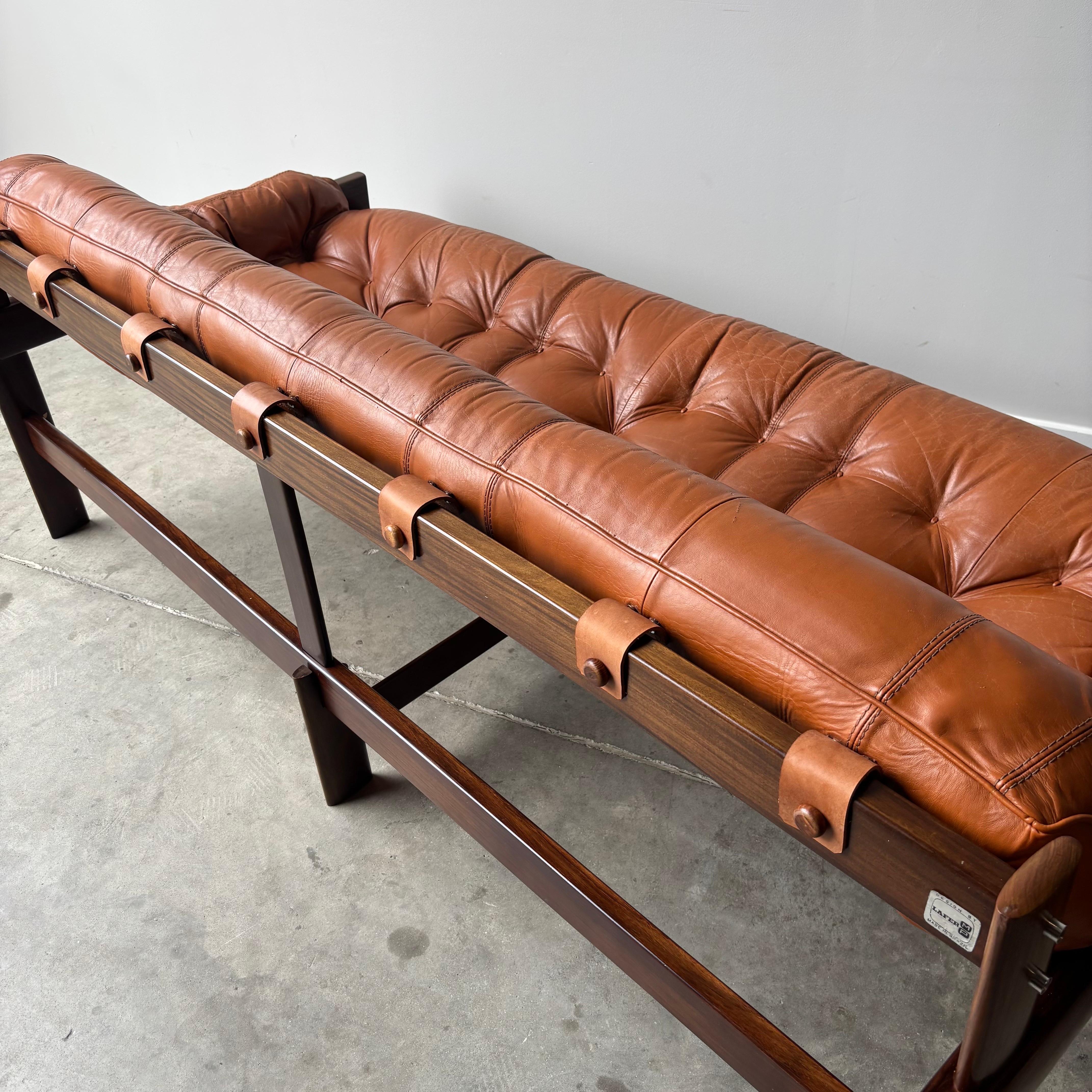 Mid-Century Modern Brazilian Modern Percival Lafer MP-41 Sofa For Sale