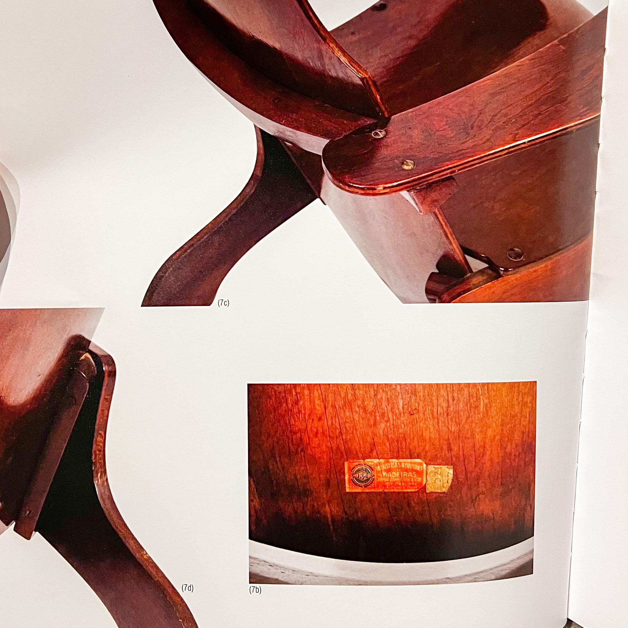 Sillas mecedoras modernas brasileñas de madera curvada, Cimo, c. 1950 en venta 7