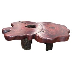 Brazilian Modern Rustic Table in Pekin Wood, 1970's