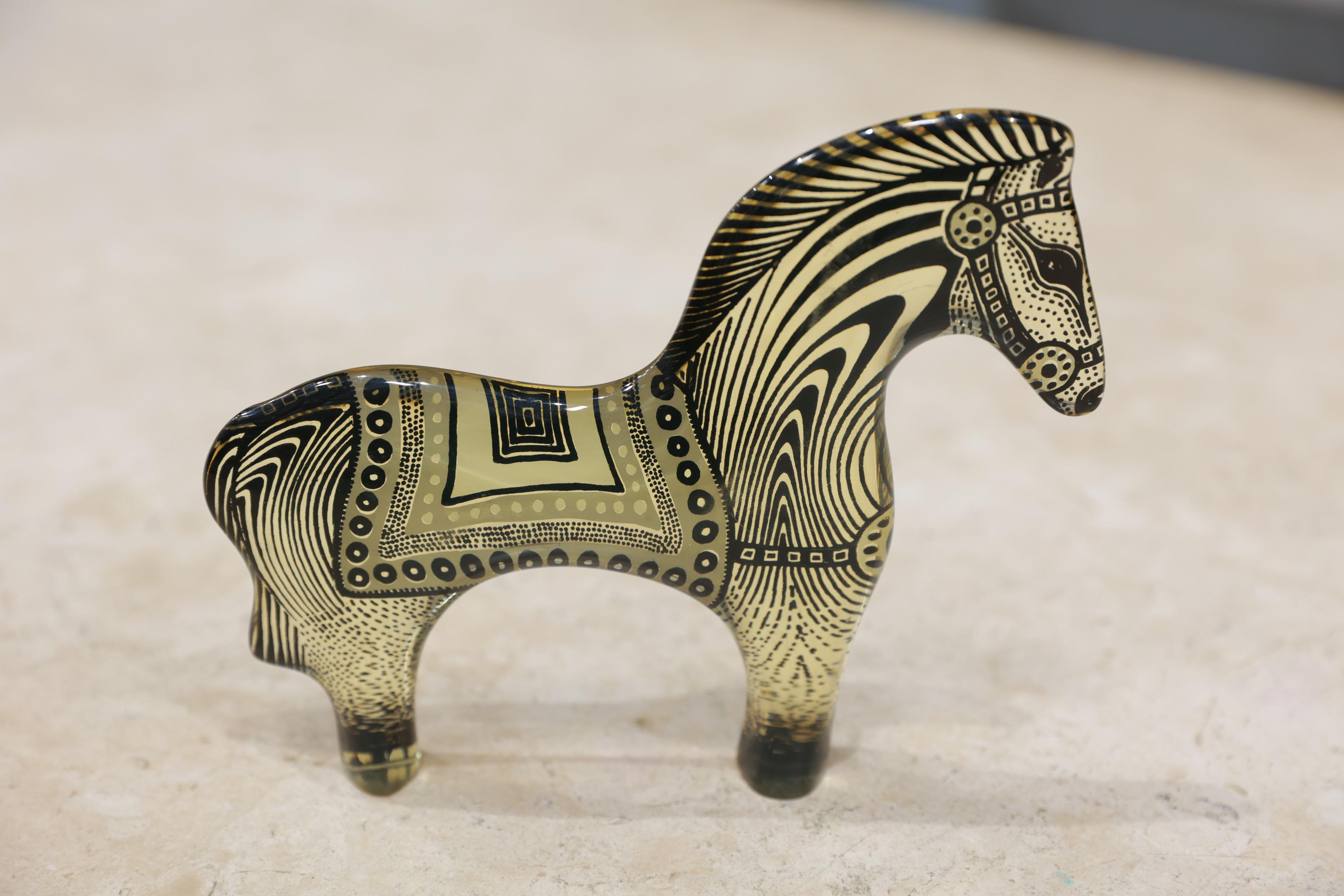 Available today, this Brazilian Modern Kinetic Sculpture of a Zebra in Resin by Abraham Palatinik made in the 1960s is beautiful!

This is part of the Artemis collection that features hundreds of different animals, each with sleek, flat silhouettes.