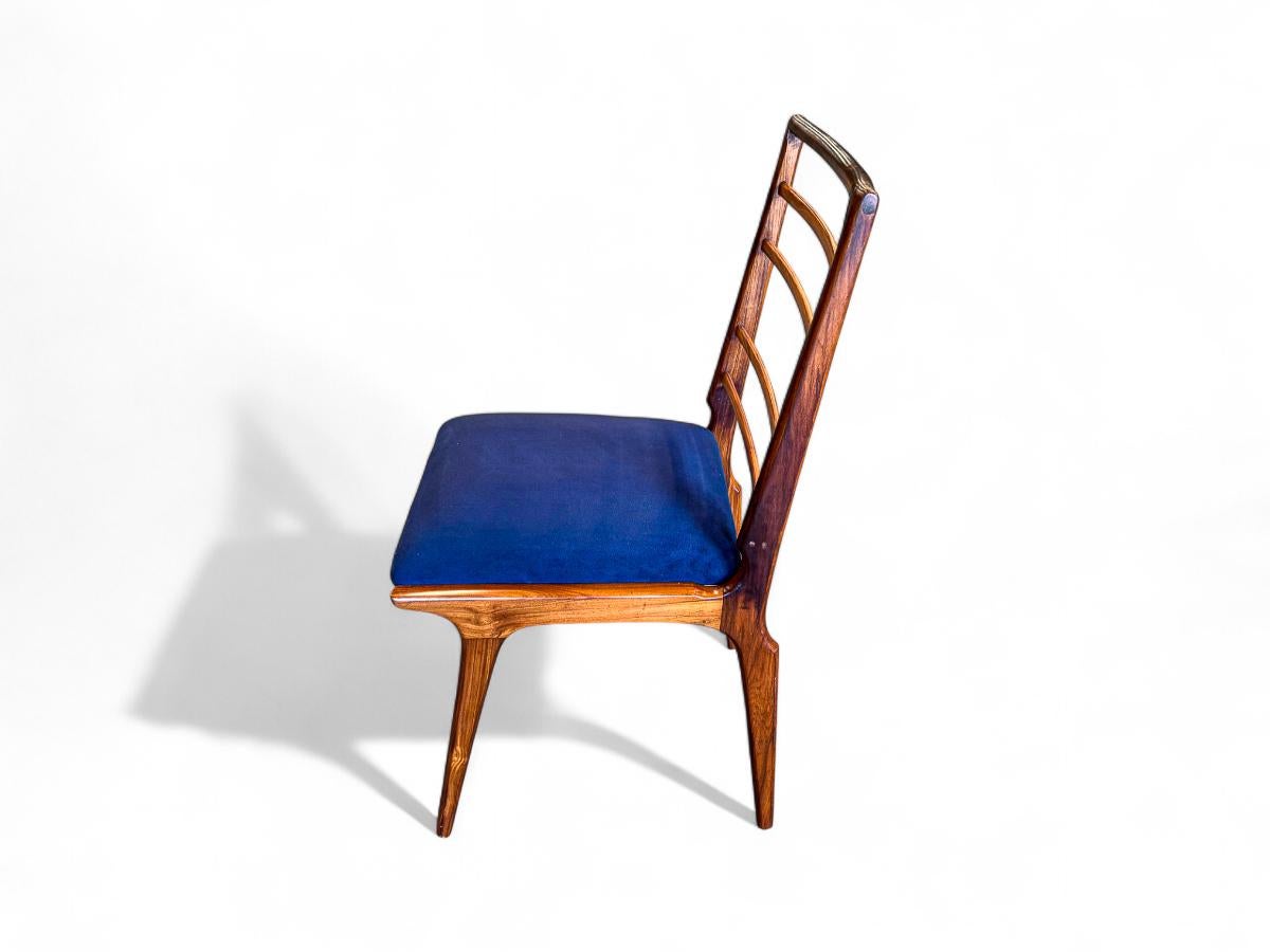 Ensemble de 8 chaises modernes brésiliennes en Wood & C Fabrice, Giuseppe Scapinelli, c.1950s en vente 4