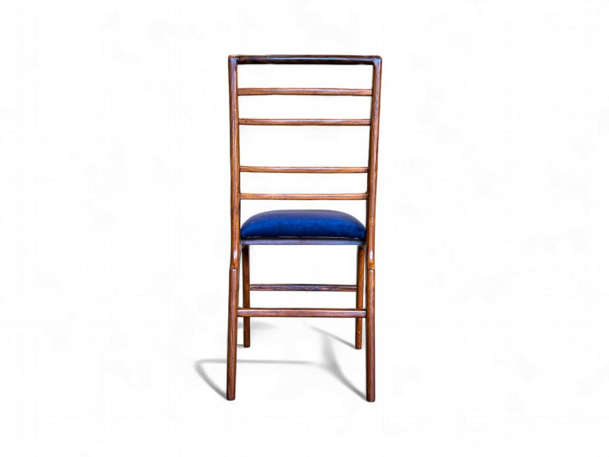 Ensemble de 8 chaises modernes brésiliennes en Wood & C Fabrice, Giuseppe Scapinelli, c.1950s en vente 7