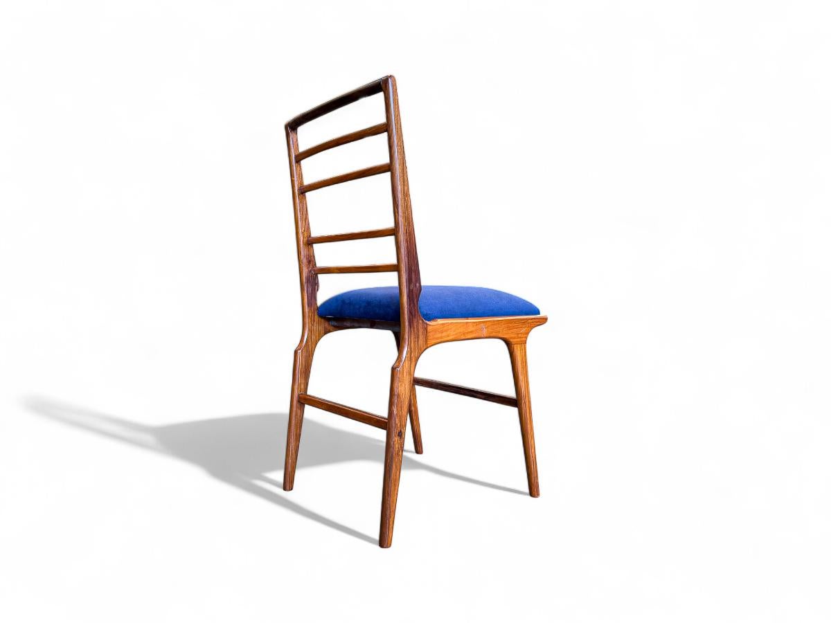 Ensemble de 8 chaises modernes brésiliennes en Wood & C Fabrice, Giuseppe Scapinelli, c.1950s en vente 8