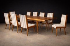 Brazilian Modern Set of 8 Dining Chairs in Caviúna Wood, Giuseppe Scapinelli