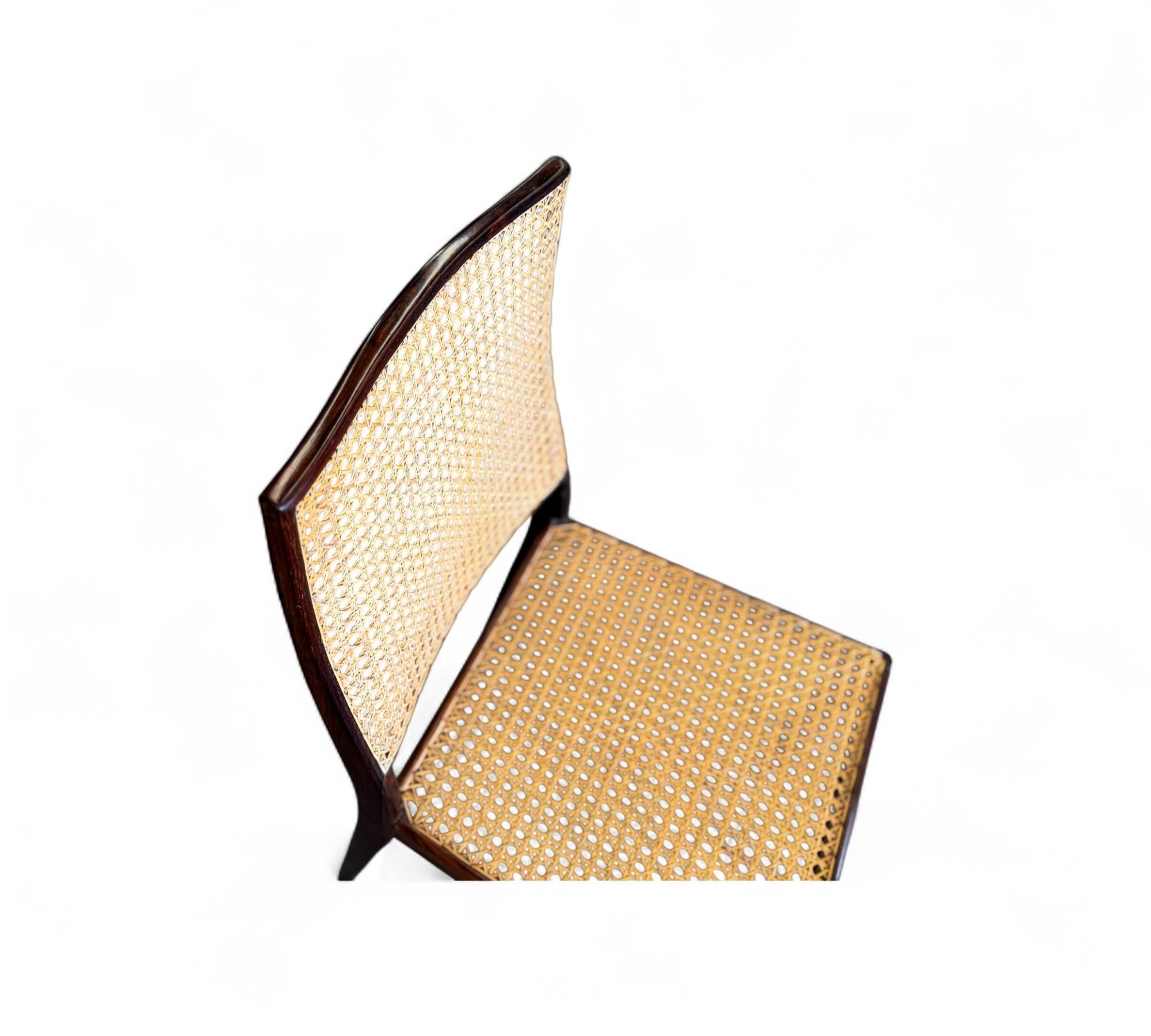 Ensemble moderne brésilien de 8 MT 552 en bois dur, Geraldo de Barros, années 1950 en vente 4