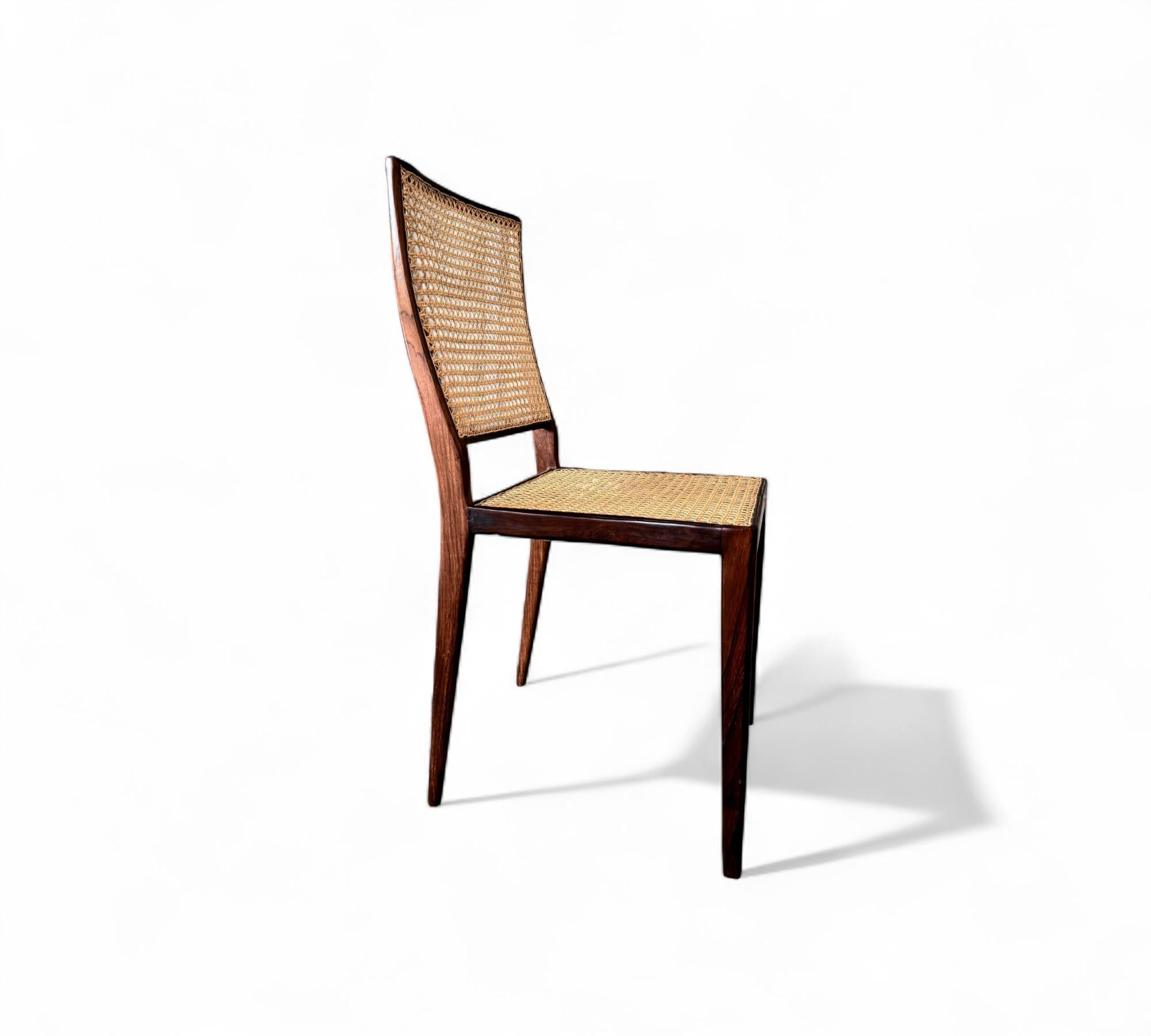 Ensemble moderne brésilien de 8 MT 552 en bois dur, Geraldo de Barros, années 1950 en vente 6