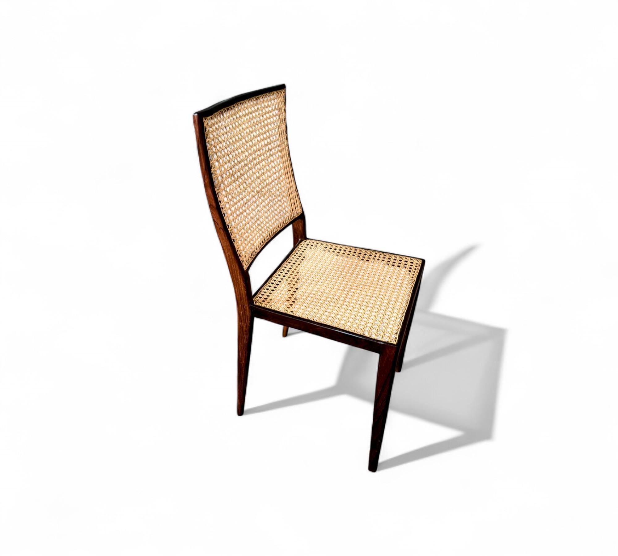 Ensemble moderne brésilien de 8 MT 552 en bois dur, Geraldo de Barros, années 1950 en vente 7