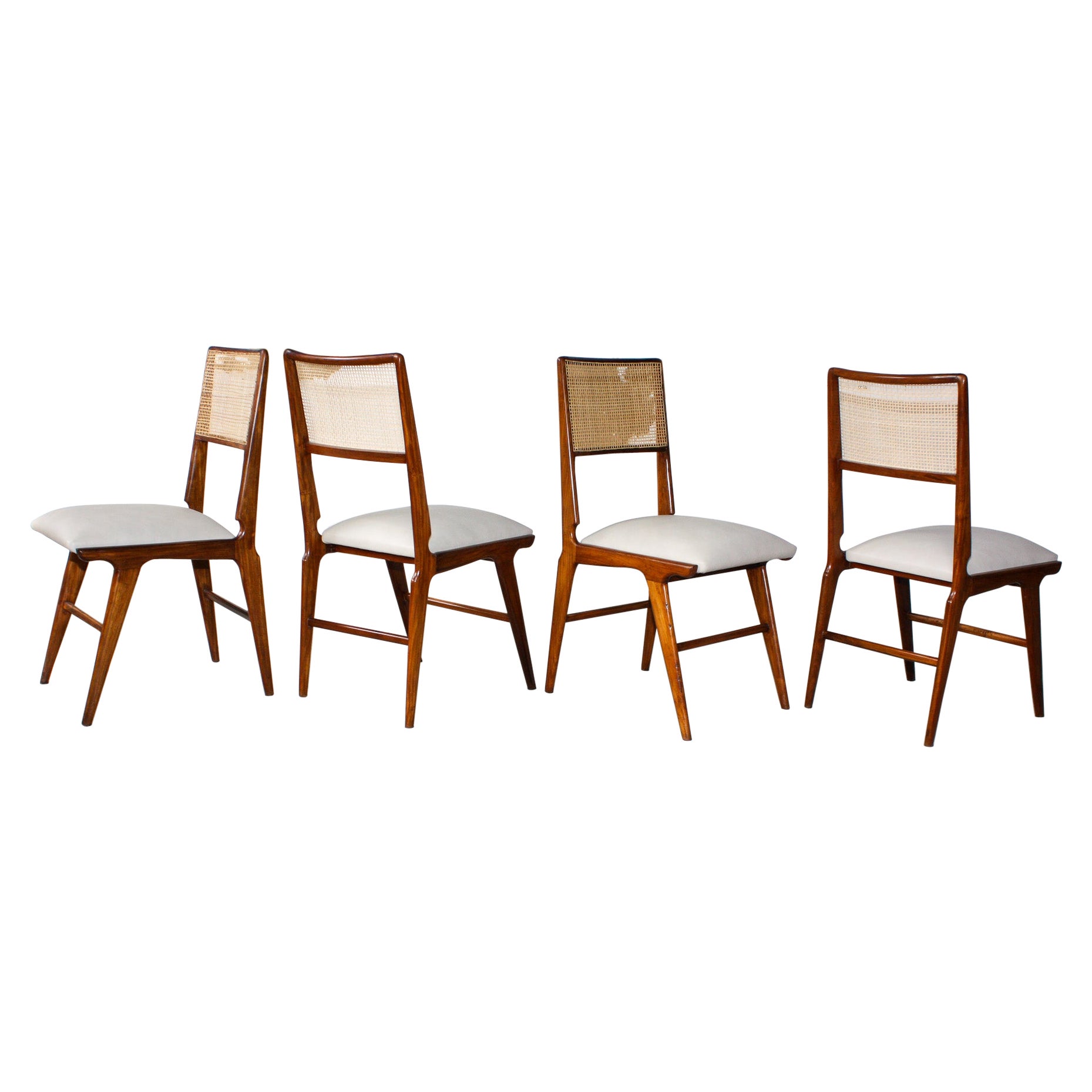 Ensemble moderne brésilien de quatre chaises par Carlo Hauner et Martin Eisler, vers les années 1960