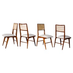 Conjunto de cuatro sillas modernas brasileñas de Carlo Hauner y Martin Eisler, c. 1960