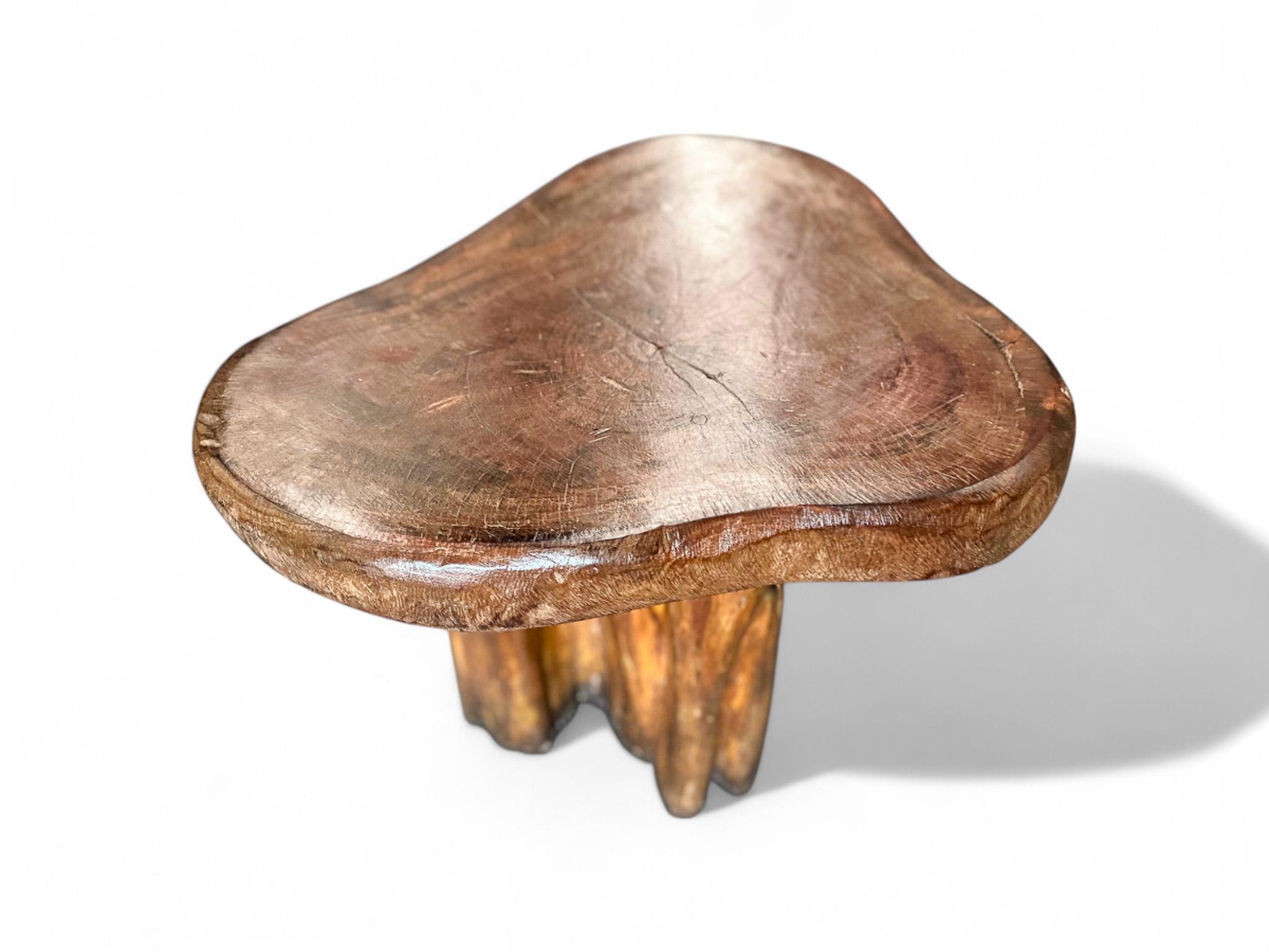 Ensemble de table et six tabourets rustiques brésiliens en bois de Pékin, 1970 en vente 11