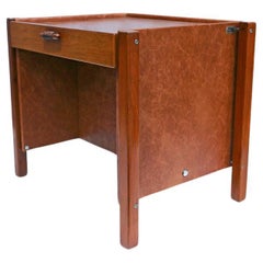 Brazilian Modern Side Cabinet with Drawer in Hardwood by Jorge Zalszupin, 1960