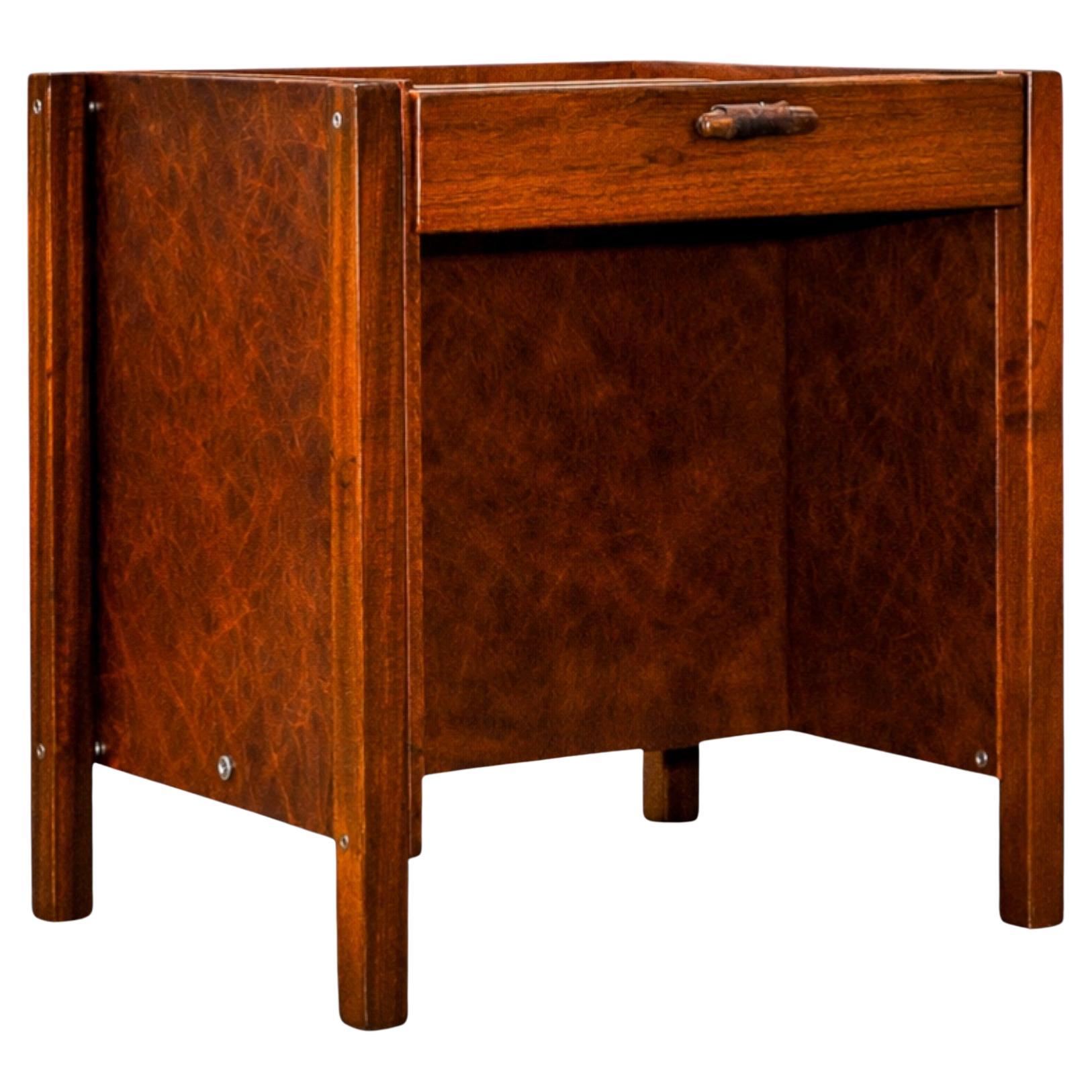 Armoire d'appoint moderne brésilienne avec tiroir en bois de feuillus de Jorge Zalszupin, 1960 en vente
