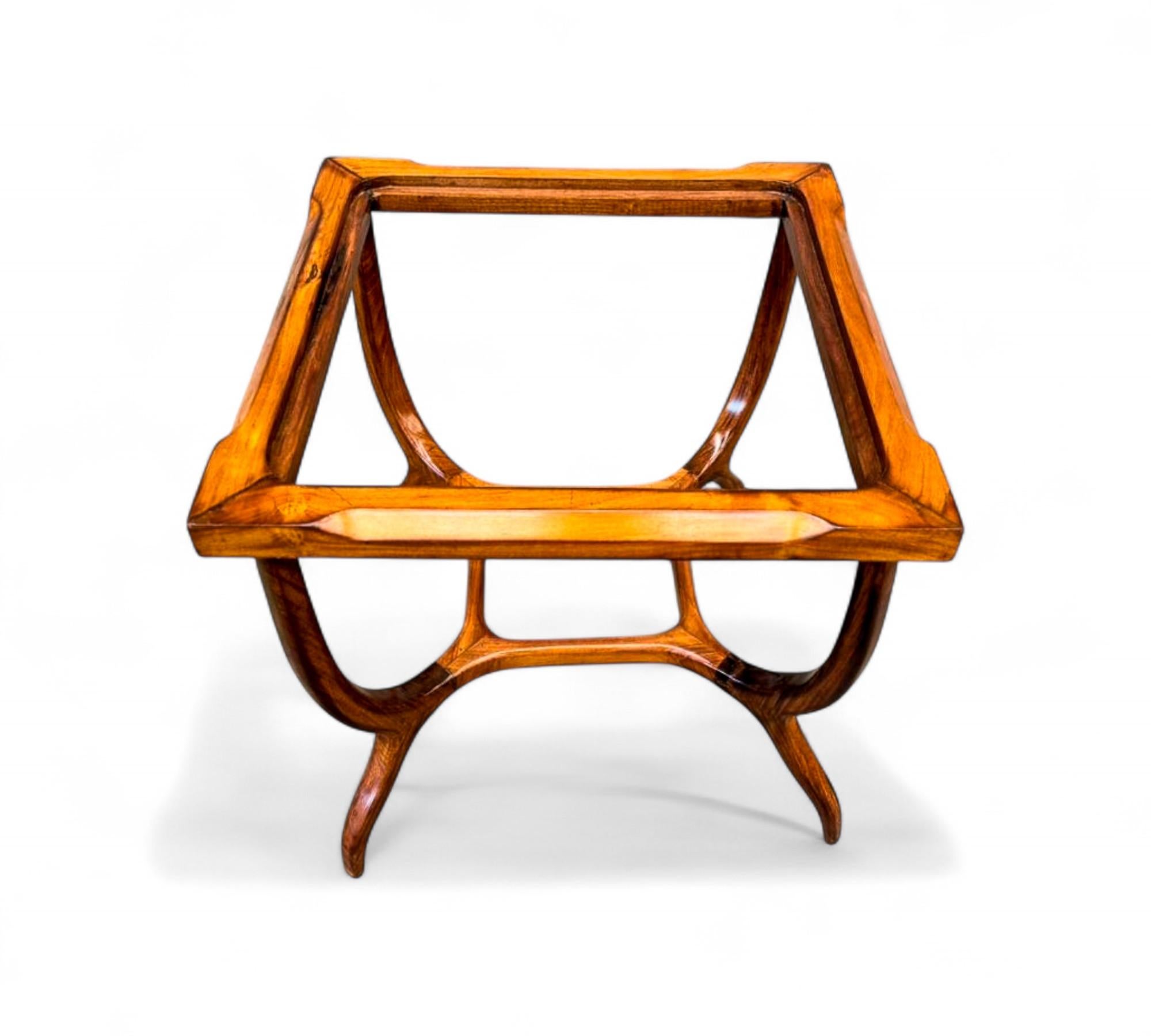 Brazilian Modern Side Table in Caviuna & Marble, Giuseppe Scapinelli, 1950s For Sale 3