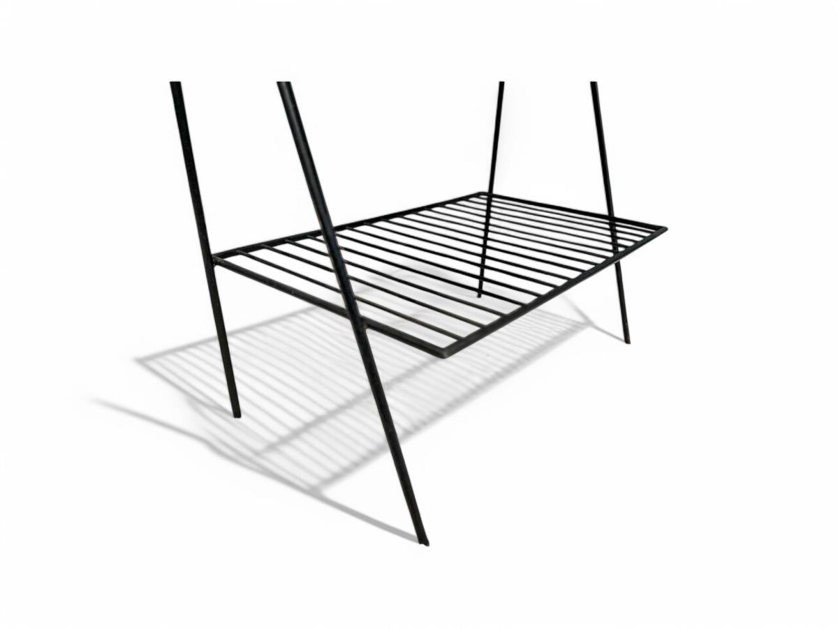 Table d'appoint moderne brésilienne en bois dur et métal, Unknown, c. 1950 en vente 4