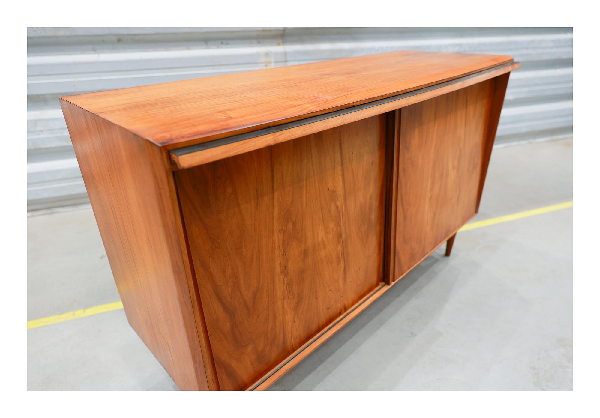 Mid-Century Modern Brazilian Modern Sideboard in Caviuna Wood by Carlo Hauner & Martin Eisler, 1950 For Sale