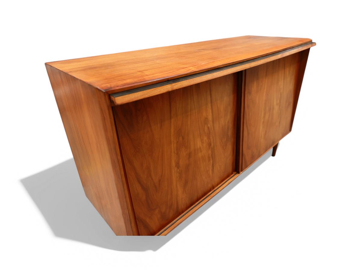 Available now, this Brazilian Modern Sideboard in Caviuna Wood by Carlo Hauner & Martin Eisler, is beautiful!

This formidable sideboard was designed by Carlo Hauner and Martin Eisler for Moveis Artesanais, the design duo’s first company and