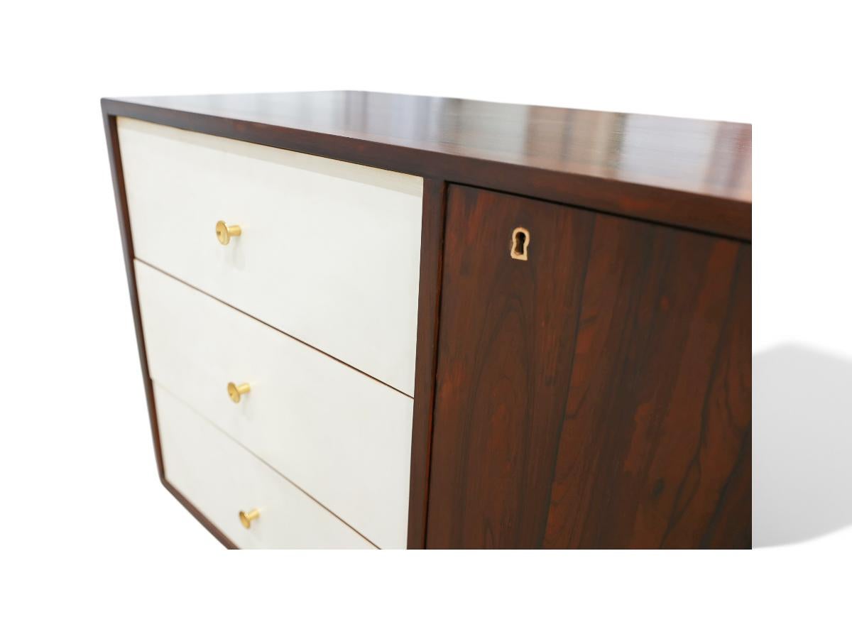 Modernes brasilianisches Sideboard aus Hartholz und Metall von Geraldo de Barros, Brasilien (Brasilianisch) im Angebot