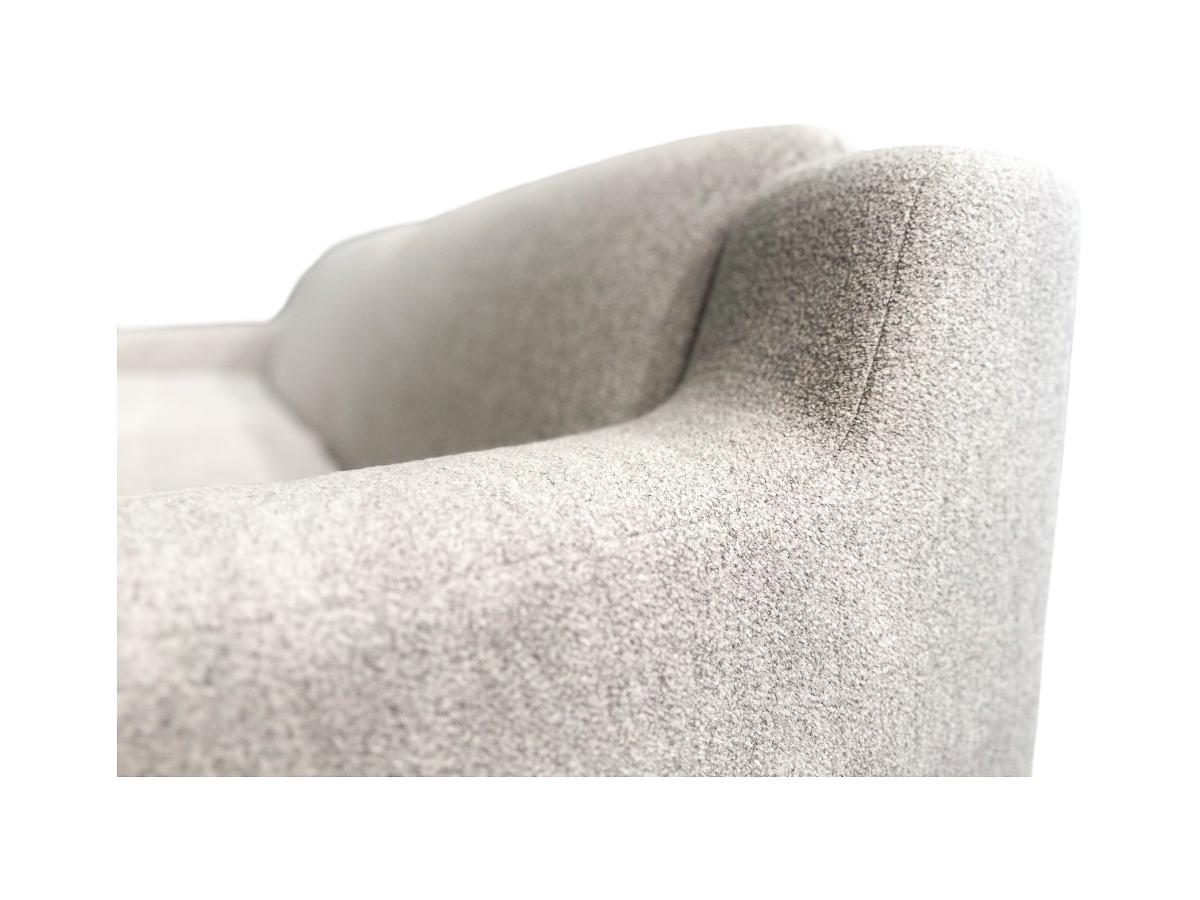 20ième siècle Canapé moderne brésilien en boucle grise et bois dur, Sergio Rodrigues, 1960 en vente