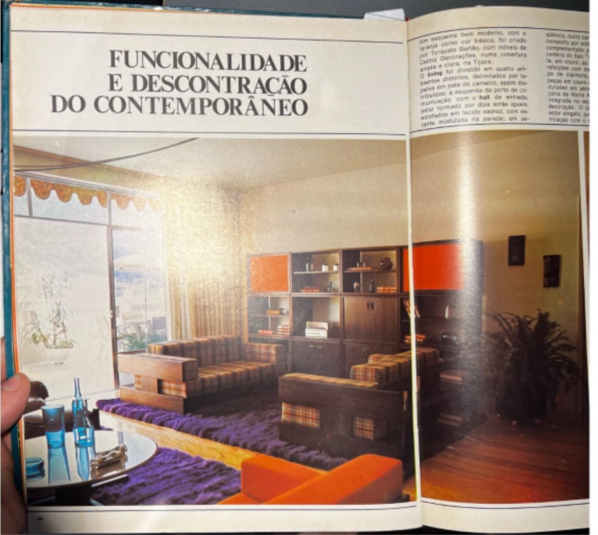 Canapé moderne brésilien en bois dur et lin blanc par Celina, Brésil, vers 1960 en vente 3