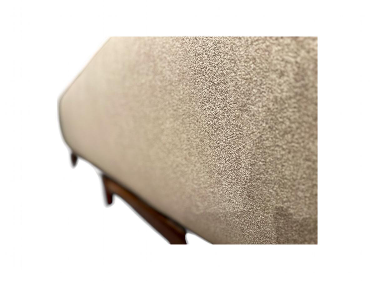 Brazilian Modern Sofa in Hardwood, Camel Boucle, Cimo, 1960ss 3