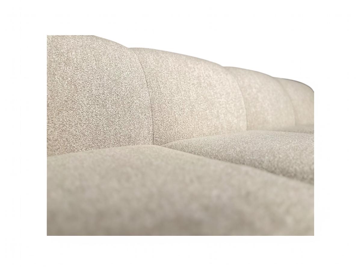 Brazilian Modern Sofa in Hardwood, Camel Boucle, Cimo, 1960ss In Good Condition In New York, NY