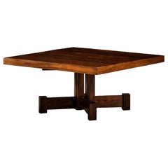 Brazilian Modern Square Coffee Table in Rosewood, Tora, 1960s
