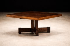 Brazilian Modern Square Coffee Table in Rosewood, Tora, 1960s
