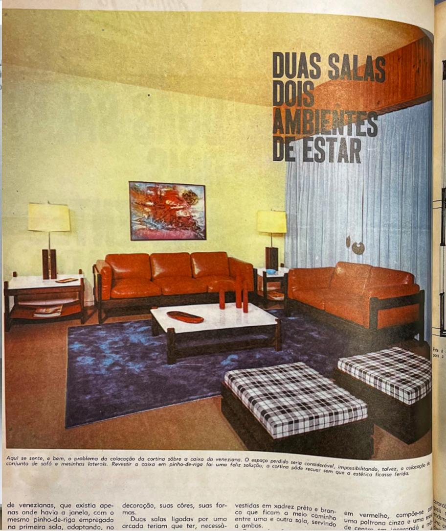 Brazilian Modern Stool/Trunk in Hardwood & White linen by Celina, 1960’s For Sale 8