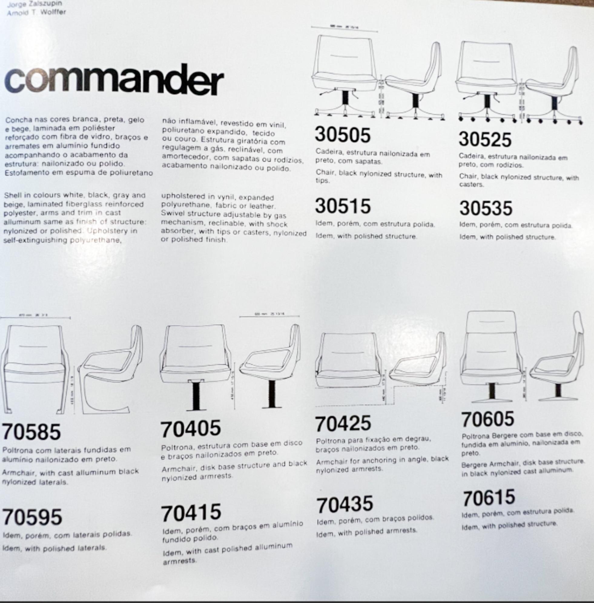 Chaise pivotante moderne brésilienne en cuir noir, Jorge Zalszupin, 1973, Brésil en vente 9