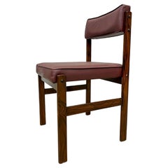 Brazilian Modern "Tião" Chair in Hardwood & Leather, Sergio Rodrigues, 1959