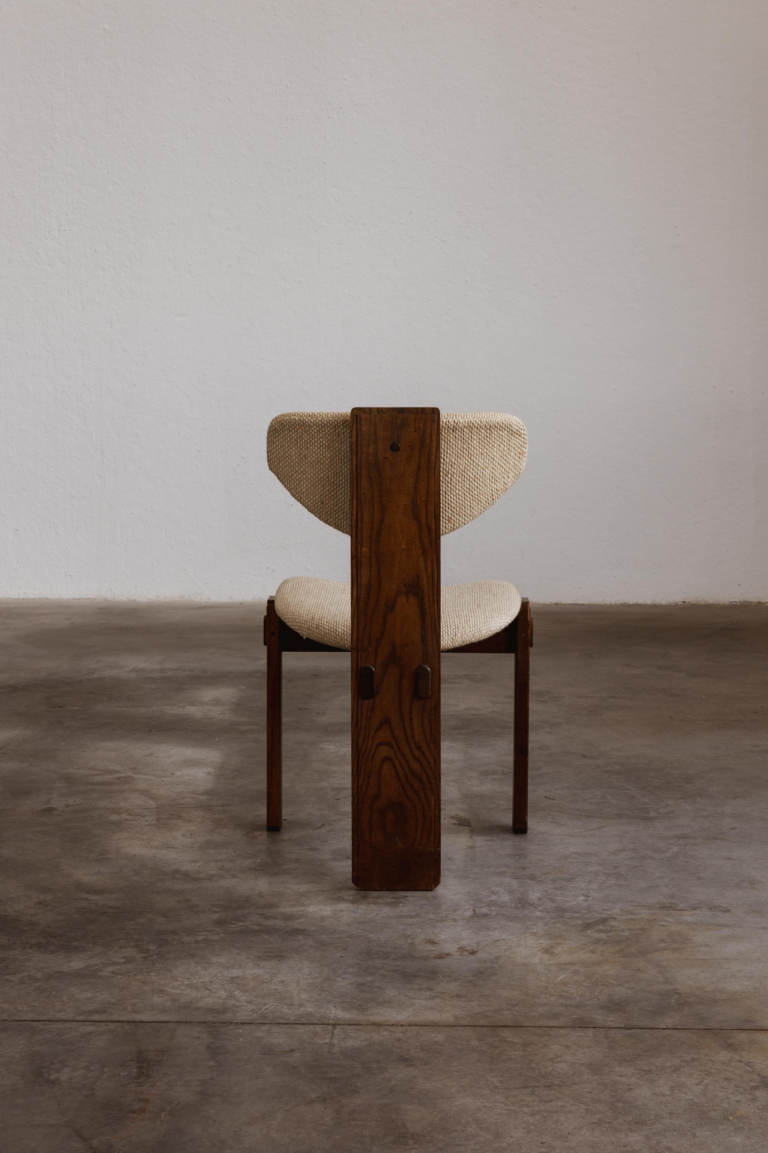 Chaise de salle à manger moderniste brésilienne, 1960 en vente 3