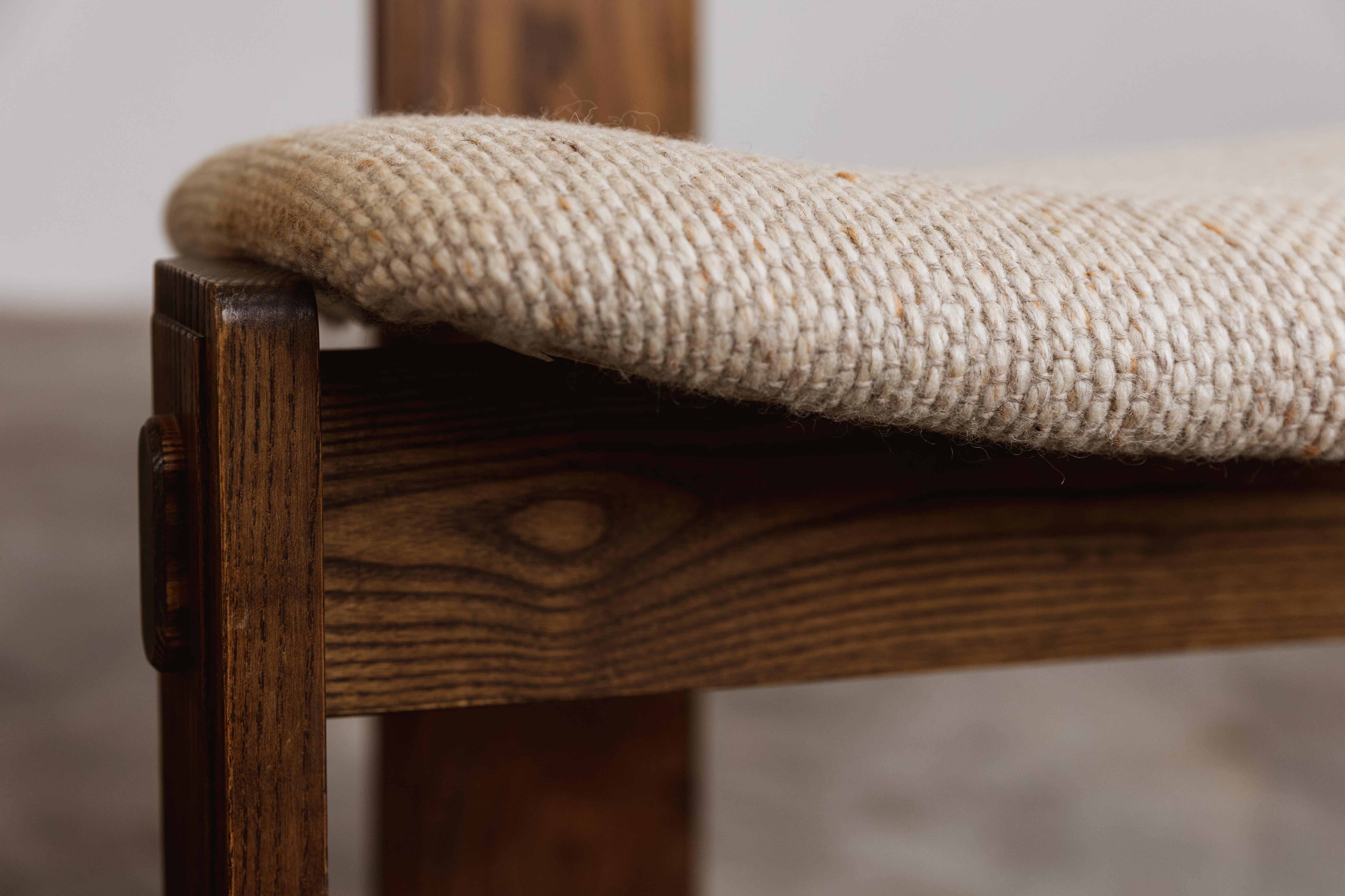 Bois Chaise de salle à manger moderniste brésilienne, 1960 en vente