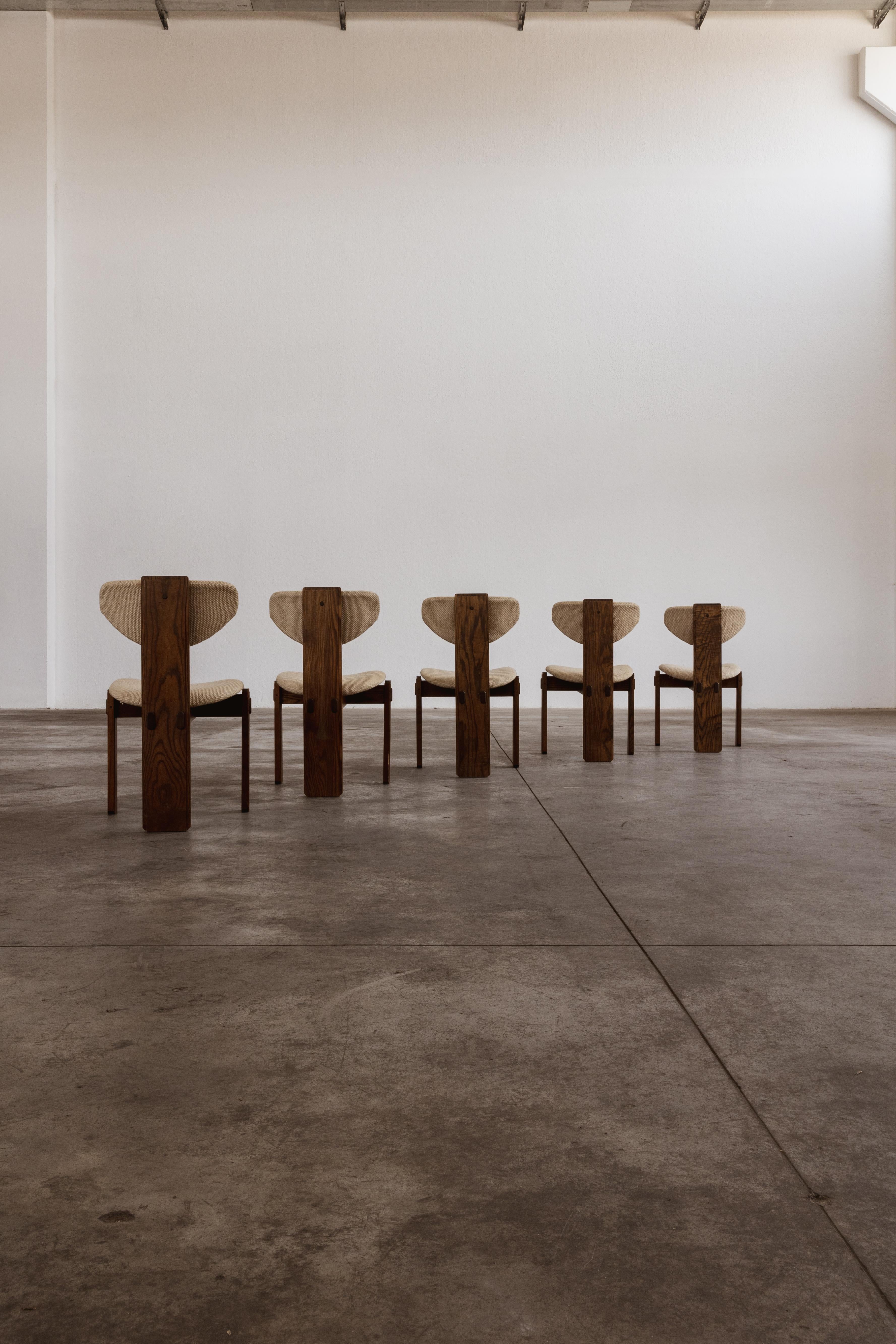 Sedie da pranzo brasiliane moderniste, anni '60, set da 5 in vendita 2