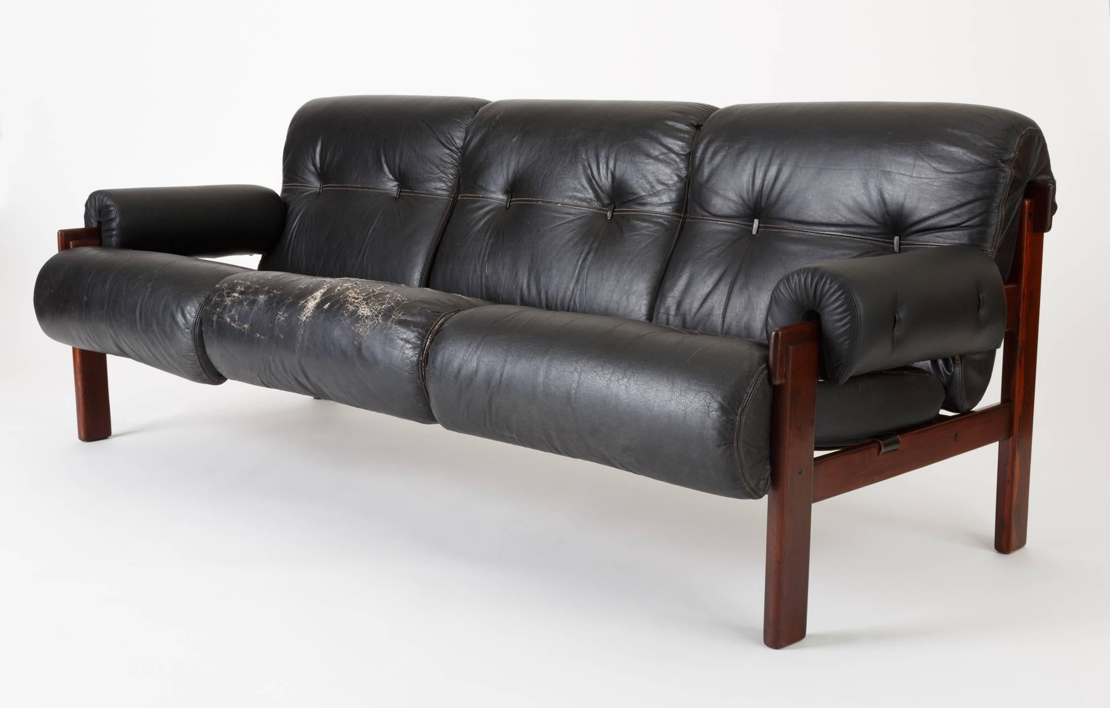 Mid-Century Modern Brazilian Modernist Sofa by Jean Gillon