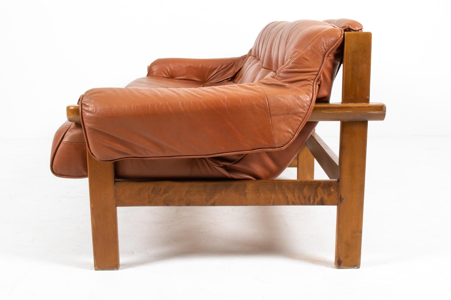 Brazilian Modernist Sofa in the Style of Percival Lafer, circa 1970s For Sale 1