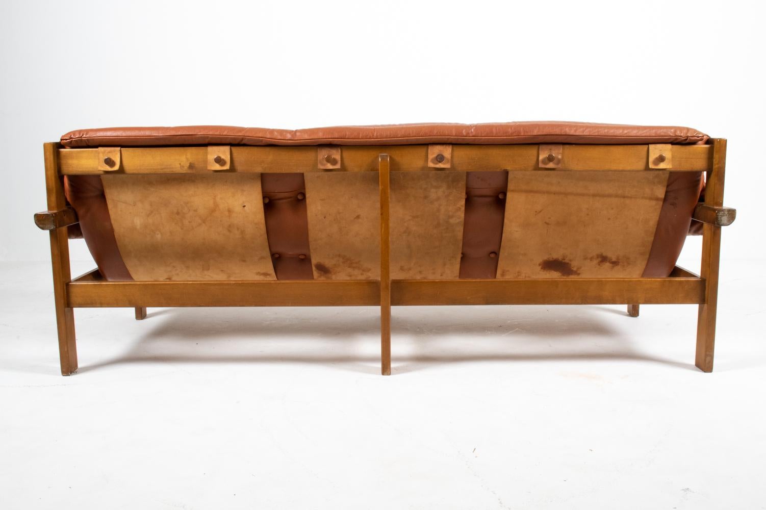 Brazilian Modernist Sofa in the Style of Percival Lafer, circa 1970s For Sale 3