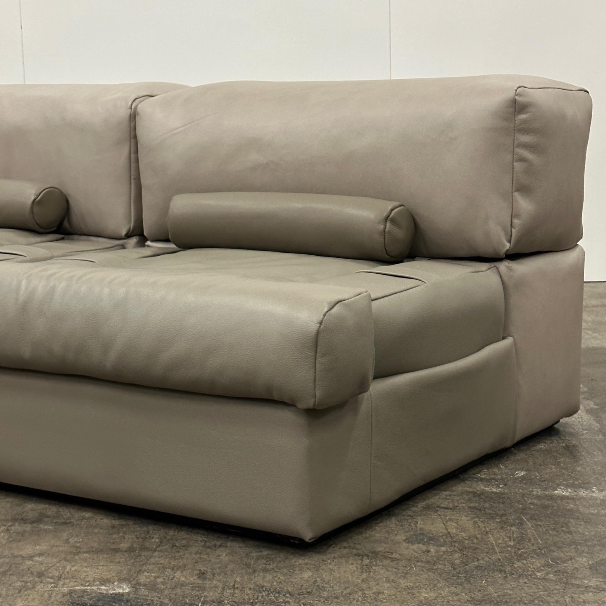 Brazilian Modular Leather Sofa/Chairs by Percival Lafer For Sale 1