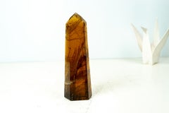Brazilian Morion Citrine Quartz Obelisk