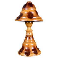 Brazilian mushroom wood lamp, mid-20th century