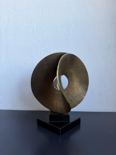 Brazilian Organic Modern Abstract Sculpture on Granite Base, 1980s